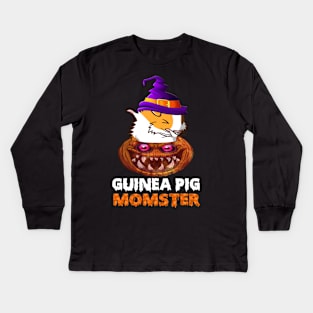 Guinea Pig Momster Halloween (20) Kids Long Sleeve T-Shirt